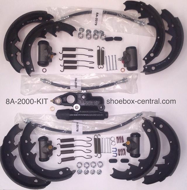 8A2000KIT 1949 1950 1951 Ford Complete Brake System Overhaul Rebuild