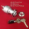 1949 1950 49 50 Ford Shoebox spinner meteor complete ignition switch body tumbler assembly