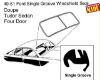 8A-7003110-E 1949 1950 1951 Ford Shoebox Single Groove Windshield Rubber Weatherstripping Seal Molding
