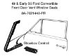 8A-7621448-PR 1949 Early 1950 Ford Shoebox Convertible Front Vent Wing Window Rubber Weatherstripping Seals Molding
