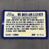 DF-143 1949 1950 1951 Ford Shoebox Car Oil Bath Air Cleaner Filter Decal Sticker