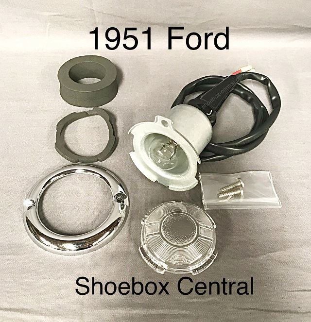 1A-13200 1951 Ford Park Parking Light Assembly Complete
