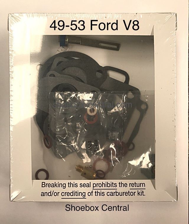 1949 1950 1951 1952 1953 ford flathead V8 carb carburetor rebuild kit. Shoebox Central