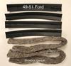 8A-9052 1949 1950 1951 Ford Gas Fuel Petrol Tank to Floor Straps Rubber Pad Felt Insulator Kit