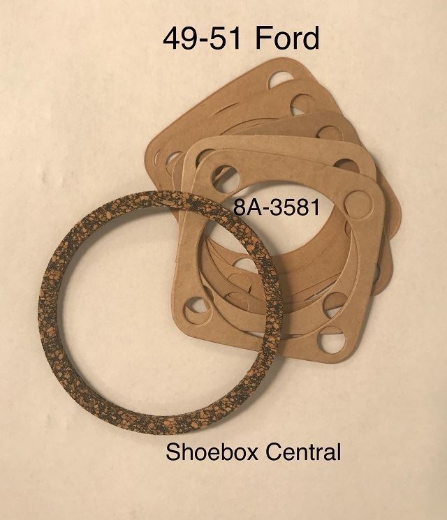 8A3581 1949 1950 1951 Ford Steering Gear Box Gasket Set Kit. Shoebox