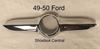 8A-9273-CC 1949 1950 Ford Chrome Clock Trim Bezel Dash Instrument Panel