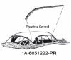 1A-6051222-PR 1951 Ford Victoria Roof Rail Seal Rubber Weatherstripping Kit