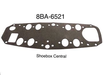 1949-1950-1951-1952-1953-ford-flathead-v8-intake-manifold-gasket 8BA-6521 1949 1950 1951 1952 1953 Ford Flathead V8 Intake Inlet Manifold Gasket
