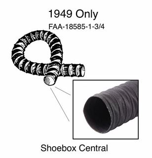 FAA-18585-1-3/4 1949 ford defroster defrost hose