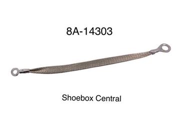 1949-1950-1951-ford-engine-to-firewall-ground-strap 8A-14303 1949 1950 1951 Ford Engine Motor to Firewall Ground Strap Cable