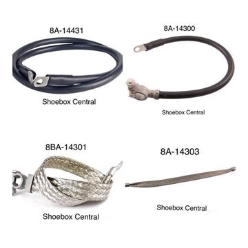 1949-1950-1951-ford-shoebox-battery-solenoid-starter-ground-cable-kit 1949 1950 1951 Ford Complete Battery cable kit