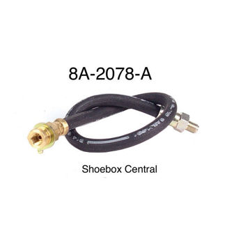 1949-1950-1951-ford-rear-brake-hose-rubber-flexible-line 8A-2078 1949 1950 1951 Ford Rear Rubber Brake Hose Flex Line