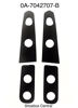 0A-7042707-B 1950 ford trunk deck boot lid hinge rubber pads pad seals
