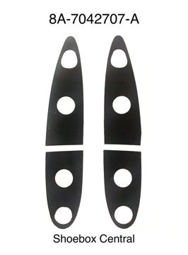 1949-ford-trunk-deck-boot-lid-hinge-rubber-mounting-pads 8A-7042707-A 1949 ford trunk deck boot lid hinge pads pad rubber seals