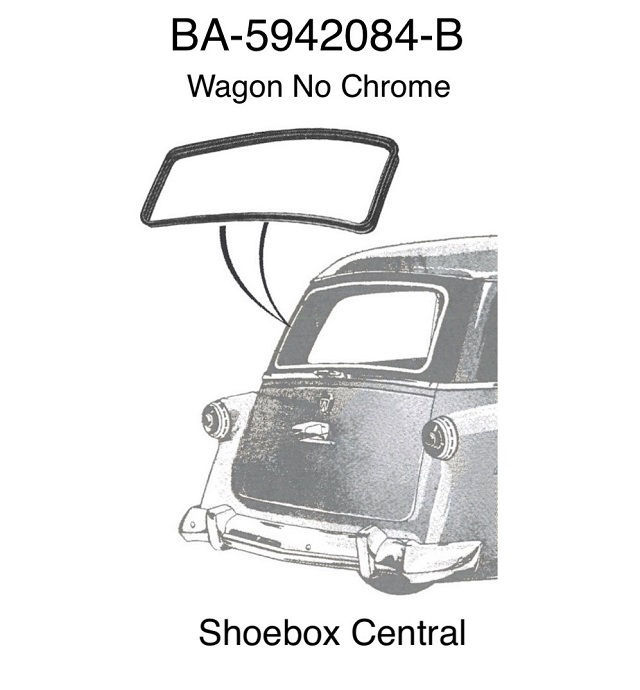 thumbnail image 2 of 1952-1954 Ford Sedan Plain Windshield Seal | Carpenter BA-7003110-E Weatherstripping 2 of 5