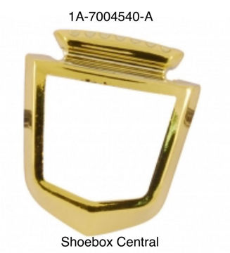 1a-7004540-a-1952-1954-ford-roof-side-emblem-bezel 1A-7004540-A 1952-1954 Ford Roof Side Emblem Bezel