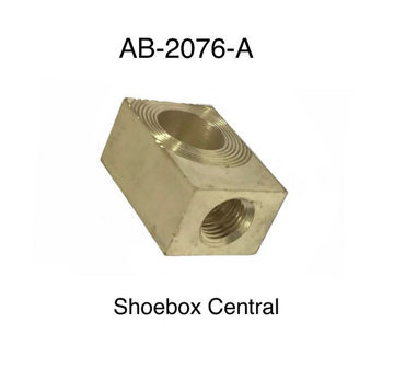 ab-2076-a-1952-1953-1954-ford-master-cylinder-junction-block-brass-fitting-2 AB-2076-A 1952 1953 1954 Ford Brake Master Cylinder Junction Block Brass Fitting