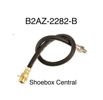 b2az-2282-b-1952-1953-1954-ford-rear-brake-hose-hydraulic-rubber-flex-line B2AZ-2282-B 1952 1953 1954 Ford Rear Brake Hose Hydraulic Rubber Flex Line