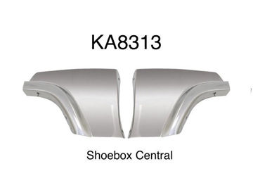 ka8313-1952-1953-1954-ford-fender-skirts-spats-stone-gravel-rock-scuff-pad-deflector KA8313 1952 1953 1954 Ford Fender Skirts Spats Stone Gravel Rock Scuff Pad Defelectors