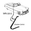 WR-3312 1949 1950 1951 Mercury Convertible Front Vent Wing Window Weatherstripping Rubber Seal