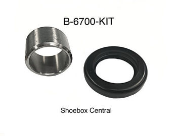 1949-1950-1951-1952-1953-ford-v8-one-piece-front-crankshaft-oil-seal-with-smooth-pulley-spacer B-6700-KIT Ford Flathead V8 One Piece Front Crank Seal Kit