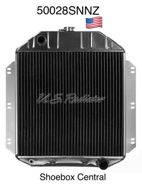 50028snnz-1949-1950-1951-1952-1953-ford-sbc-chevy-small-block-radiator-4-four-core 50028SNNZ 1949 1950 1951 1952 1953 Ford Chevy Small Block 4 Core Radiator New