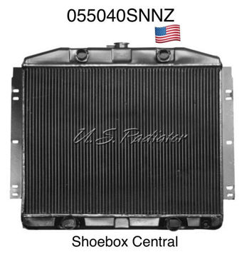 055040snnz-1949-1950-1951-mercury-flathead-v8-4-four-core-radiator-new 055040SNNZ 1949 1950 1951 Mercury V8 Flathead 255 Brane New Radiator Copper Brass American Made