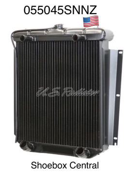 055045snnz-1952-1953-mercury-flathead-v8-radiator-4-four-core 055045SNNZ 1952 1953 Mercury V8 Flathead 4 Four Core Desert Cooler Radiator