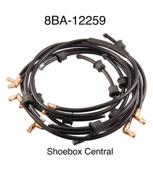 1949-1950-ford-flathead-v8-correct-spark-plug-wire-set-kit 8BA-12259 1949 1950 Ford Spark Plug Ignition Wire Set Kit