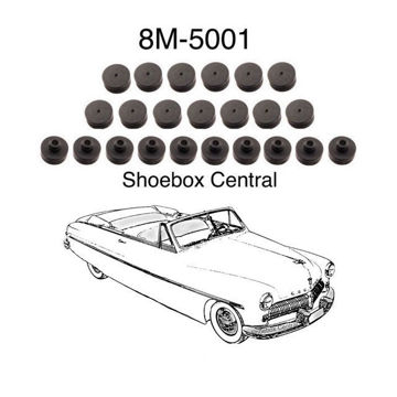 8m-5001-1949-1950-1951-mercury-body-to-frame-kit-rubber-pads-insulators 8M-5001 1949 1950 1951 Mercury Body to Frame Kit