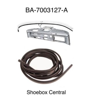 ba-7003127-a-1952-1954-ford-garnish-molding-seal BA-7003127-A 1952 1953 1954 1955 Ford Windshield Garnish Molding Rubber Seal