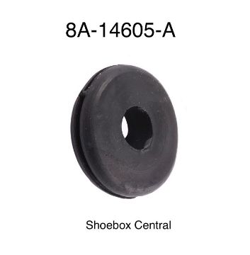 1949-1950-1951-ford-hood-release-cable-rubber-grommet 8A-14605-A 1949 1950 1951 Ford Hood Bonnet Cable Firewall Rubber Grommet Plug