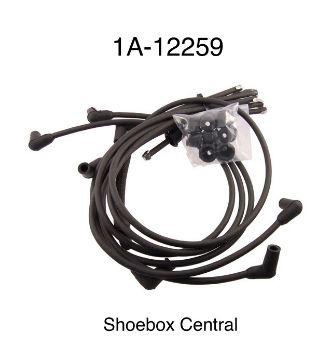 1951-1952-1953-ford-v8-spark-plug-wire-set-kit 1A-12259 1951 1952 1953 Ford Flathead V8 Spark Plug Wire Kit Correct