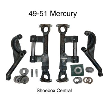 49-51-mercury-dropped-uprights-steering-arms 1949 1950 1951 Mercury Dropped Spindles Uprights Steering Arms