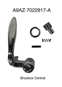 1949-1950-1951-ford-mercury-left-hand-driver-side-front-vent-window-handle A9AZ-7022917-A 1949 1950 1951 1952 1953 1954 Ford Left Driver Side Vent Wing Window Handle Latch
