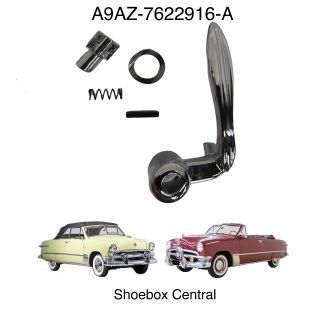 A9AZ-7622916-A 1949 1950 1951 Ford Convertible Victoria right passenger chrome vent handle latch