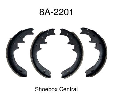 1949-1950-1951-1952-1953-ford-rear-brake-shoes 8A-2201 1949 1950 1951 1952 1953 1954 Ford Rear Back Brake Shoes