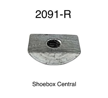 1949-1950-1951-1952-1953-ford-parking-brake-cable-adjusting-nut 2091-R 1949 1950 1951 Ford Parking Emergency Brake Cable Adjuster Half Moon Nut