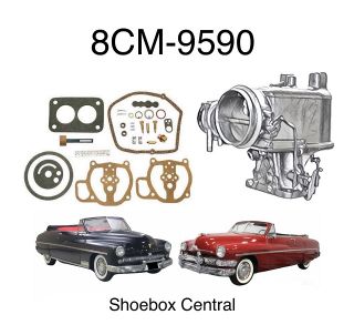 8CM-9590 1949 1950 1951 Mercury Lincoln Carburetor Rebuild Overhaul Kit