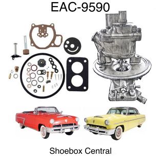 EAC-9590 1952 1953 Mercury Teapot Carburetor Model 1901 Rebuild Overhaul Service Kit