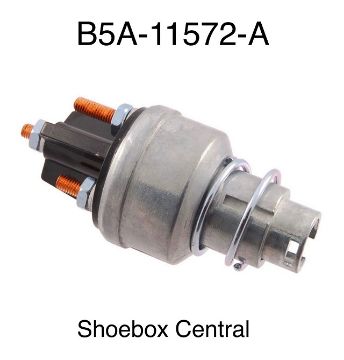 b5a-11572-a-1952-1953-1954-ford-ignition-switch-body-housing B5A-11572-A 1952 1953 1954 Ford Ignition Switch Housing Body Electric