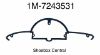1M-7243531 1951 Mercury Trunk Deck Lid Handle Rubber Gasket Pad Seal