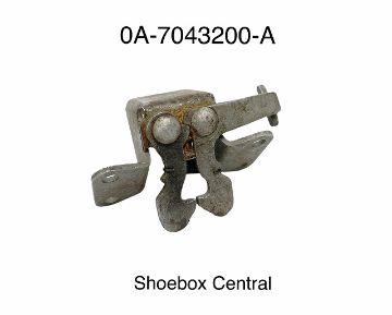late-1950-ford-trunk-deck-boot-lid-latch		 0A-7043200-A Late 1950 Ford Car NOS Trunk Deck Boot Lid Latch