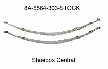 1949-1950-1951-ford-stock-height-rear-leaf-springs-pair-new 8A-5564-303-STOCK 1949 1950 1951 Ford Rear Suspension Leaf Spring Springs
