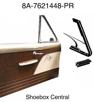 1949-early-1950-ford-convertible-front-vent-wing-window-rubber-seals-weatherstripping 8A-7621448-PR 1949 Early 1950 Ford Vent Wing Window Rubber Weatherstripping Seals