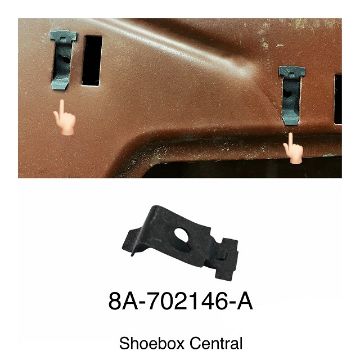 8a-702146-a-1949-1950-1951-1952-1953-1954-ford-door-arm-rest-armrest-retainer-clip 8A-702146-A 1949 1950 1951 1952 1953 1954 ford door arm rest clip