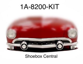 1A-8200-KIT 1951 Ford Shoebox Complete Chrome Grille Kit