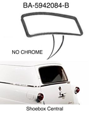 ba-5942084-b-1952-1953-1954-ford-station-wagon-back-rear-window-rubber-weatherstripping-seal-plain-no-chrome BA-5942084-B 1952 1953 1954 Ford Wagon Delivery Plain No Chrome Back Rear Window Rubber Seal Weatherstrip