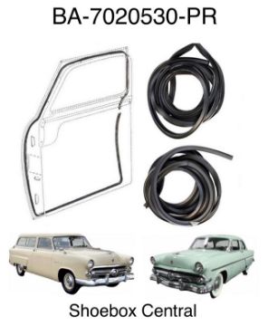 ba-7020530-pr-1952-1953-1954-ford-2-two-door-closed-car-sedan-rubber-weatherstripping-seals-kit BA-7020530-PR 1952 1953 1954 Ford 2 door Seals Rubber Weatherstrip