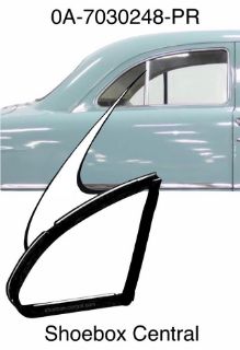0A-7030248-PR 1949 1950 1951 Ford Tudor Sedan Fixed Solid Rear Vent Wing Quarter Window Rubber Seal Weatherstrip